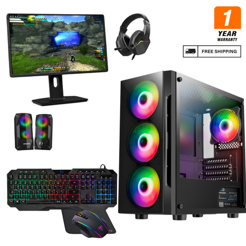 Schneller gaming pc bundle - 22",