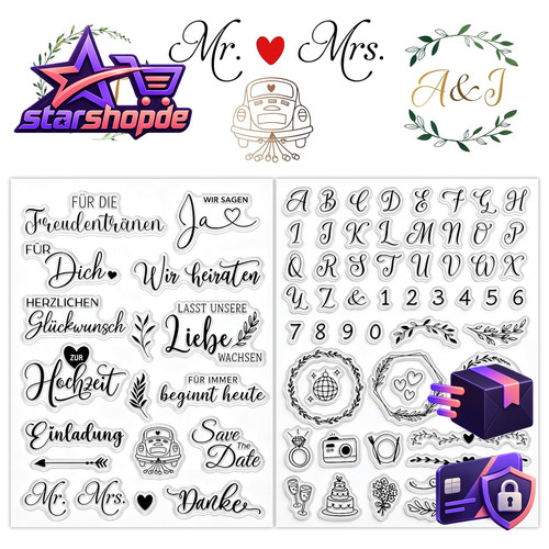 Silikon stempel hochzeit klare - silikon,