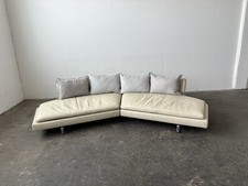 B&B Italia Arne Designersofa Leder taupe 