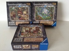 3x Ravensburger Exit Puzzle
