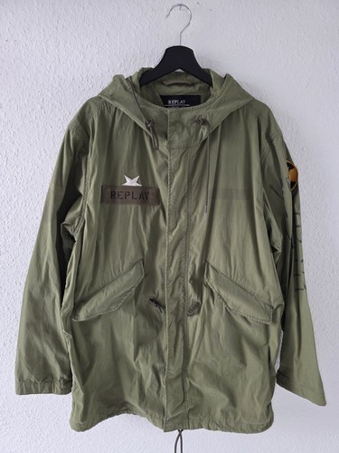 Replay army jacket men - men's, xl