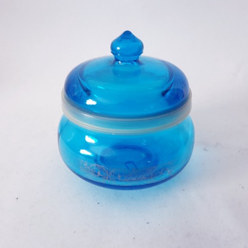 Vintage glasdose mit deckel - vintage,