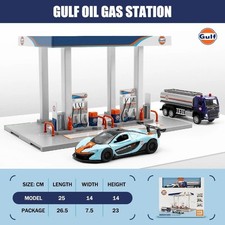 Tankstelle Diorama im Maßstab