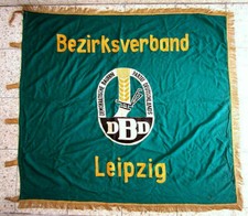 DDR Fahne DBD Demokratische Bauern Partei Leipzig Bezirksverband gestickt 120 cm