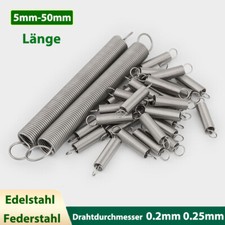 10tlg Miniatur Metall Zugfeder