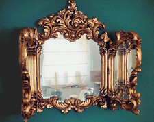 Sehr seltener Barock-Spiegel, unrestauriert im Originalen Zustand, schöne Patina