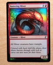 Mtg Magic: FOIL Rammender Remasuri /Battering Sliver, English, Nearmint