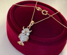 Luxus Eule Halskette Anhänger