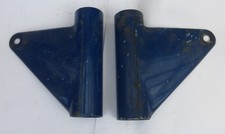 1Paar rechts links MZ TS Scheinwerferhalter Lampenhalter DDR Halter vorn blau