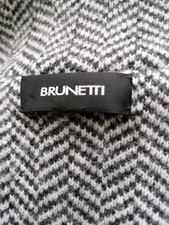 Damen Jacke Brunetti ca. Gr. 42, grau-Fischgrat, 80 Lambswool, 20 Nylon