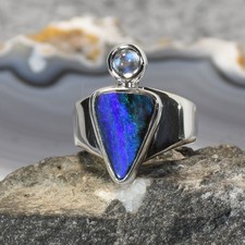 Schwarz opal ring - schwarz, ring,