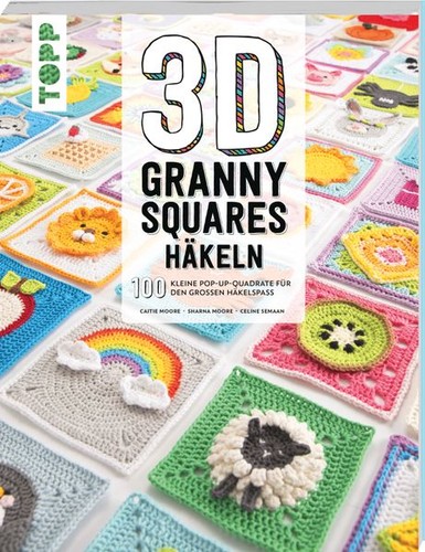 Granny squares häkeln - 3d,