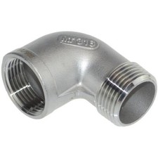 Edelstahl Winkel 90 Grad Innen- x Aussengewinde Beregnung, Sanitär, Heizung