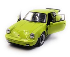 Modellauto Porsche 911  930 Turbo Grün  Auto Maßstab 1:34-39 Oldtimer