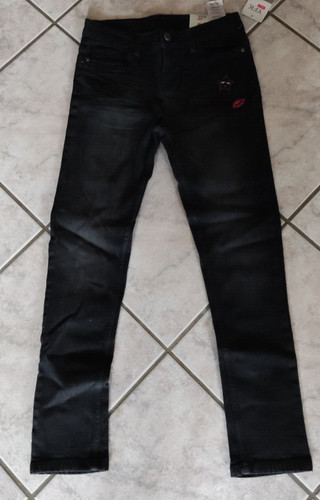Mädchen jeans dunkelgrau - mädchen,