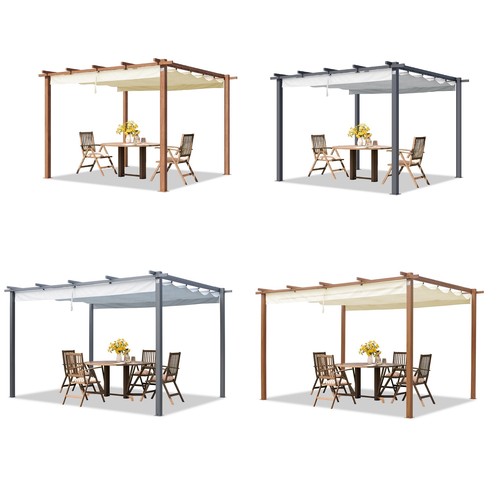 Pergola 3x3 3x4 schiebedach - 3x4,