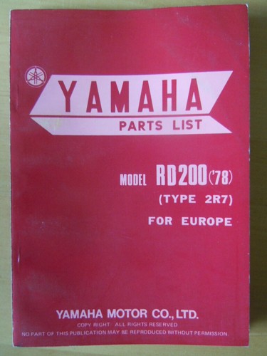 Yamaha 200 1978 - yamaha, parts