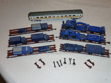 6x Märklin 4741+1x4232, H0, rollende Landstrasse+THW Fahrzeuge , Neuwertig OVP 