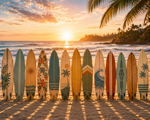 Surfbretter des sommers - des,
