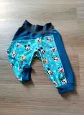  süße  bunte Bermuda, Pumphose,Micky Mouse,Neu, Handmade,Jersey,Gr.110/116,Kita