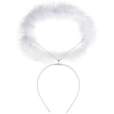 Heiligenschein aus Daunen /