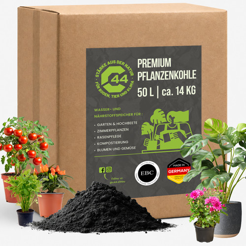 C44 pflanzenkohle 50l - pflanzenkohle,