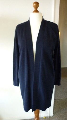 Langer cardigan dunkelblau - in,
