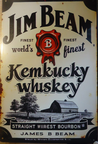 Jim beam whiskey retro - beam,