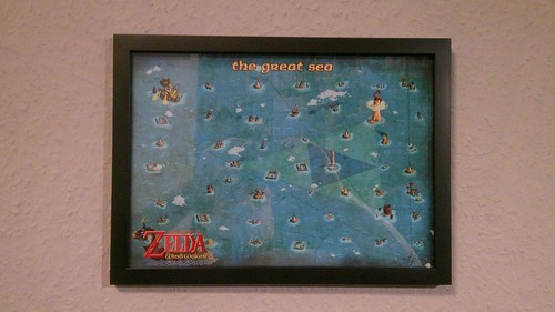 Zelda tww karte print poster - print,