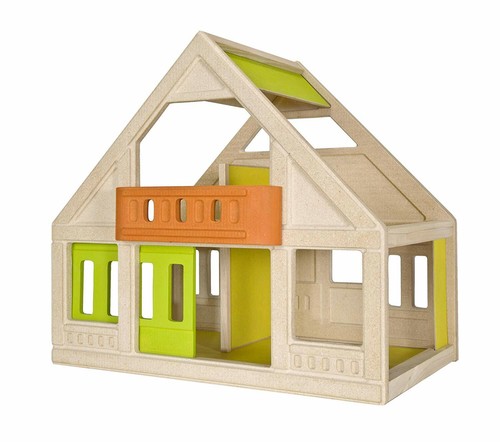 Puppenhaus holz groß bunt - groß,