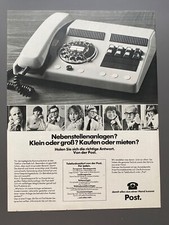 Post Telefon Nebenstellenanlage 1978 Vintage Ad Werbung Reklame