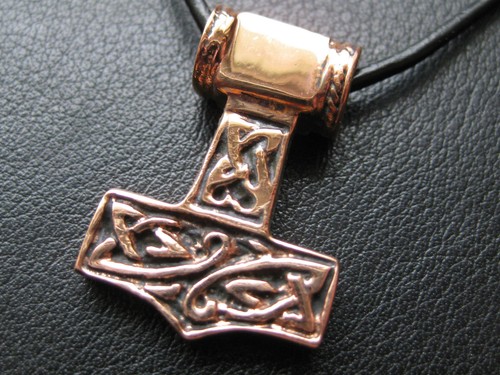 Thors hammer anhänger bronze - hammer,
