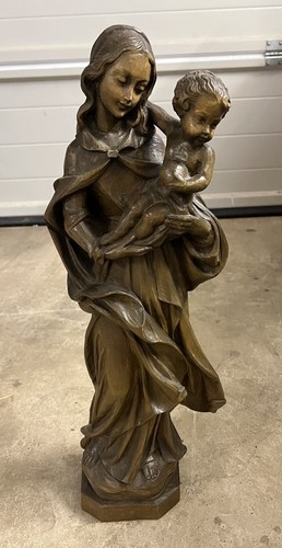 Holzfigur maria mit dem - mit,