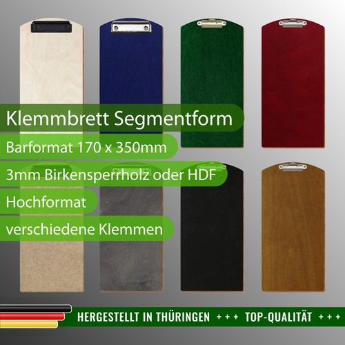 Klemmbrett gastro holz - klemmbrett,