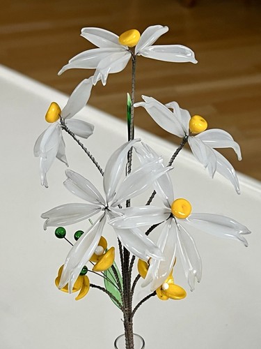 Glasblumen drei orchideen - glasblumen,