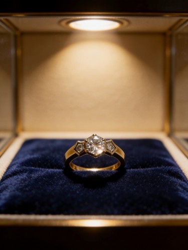 Goldring mit diamanten - mit, 750er