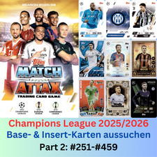 Topps MATCH ATTAX Champions League 2025/2026 25/26 - Basiskarten wählen #251-459