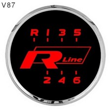 Schaltknauf mit rote LED -Beleuchtung R-LINE  VW PASSAT  B6 CC B7 R28 KNOB