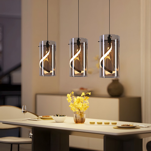 Led pendelleuchte flammig - pendelleuchte, 3-flammig