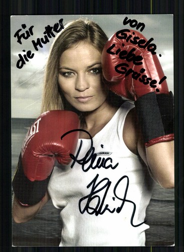 Regina halmich autogrammkarte - regina,
