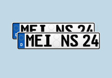2 Kfz Kennzeichen Nummernschild  520x110MM KFZ-Schilder Autokennzeichen