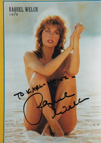 Autogramm raquel welch - -,