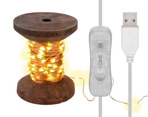 Led lichterkette garnspule - led, "garnspule"