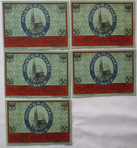 Banknoten notgeld nordische - 5,