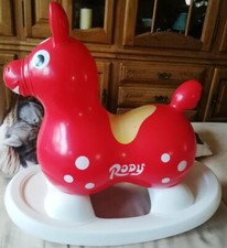 Rody Rot Hüpfpferd mit Schaukelwippe, -Schaukelwanne