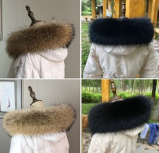 Luxus Waschbär Fellkragen