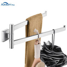 Handtuchhalter 2 Armig Badetuchhalter Schwenkbar Edelstahl Bad Handtuchstange