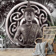 Fototapete Buddha Diamant Wohnzimmer Schlafzimmer Grau Vlies Tapete 9108c