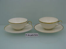 HUTSCHENREUTHER Porzellan - -- FAVORIT 8074 Goldrand - 2x Teetasse + Untere -- -