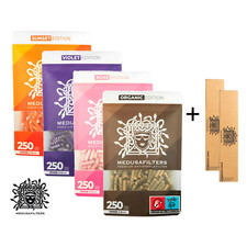 250er MEDUSA Aktivkohlefilter, Filter, Tip, Ø 6mm + 2x  Papers, in VIER Farben!!